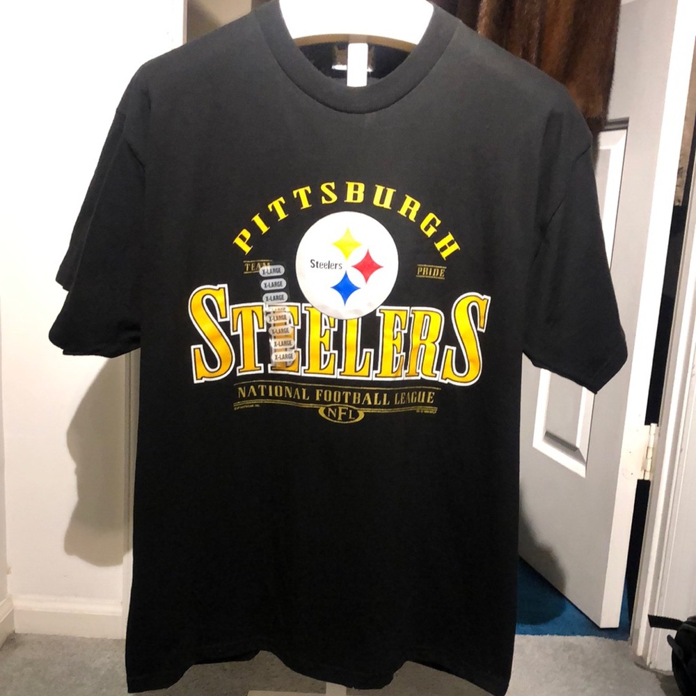Vintage 1999 Pittsburgh Steelers NFL Black T-Shirt